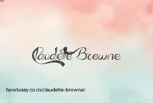 Claudette Browne