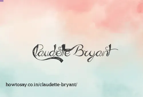 Claudette Bryant