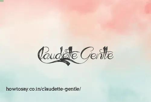 Claudette Gentle