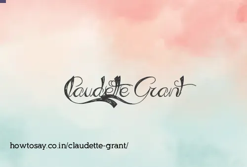 Claudette Grant