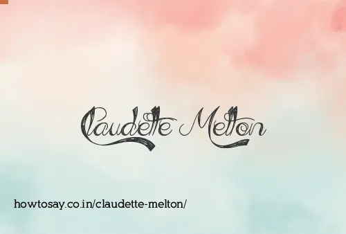Claudette Melton