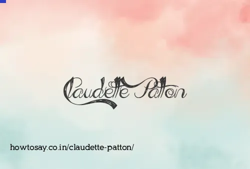 Claudette Patton