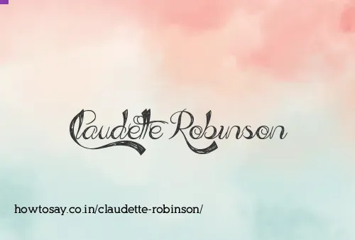 Claudette Robinson