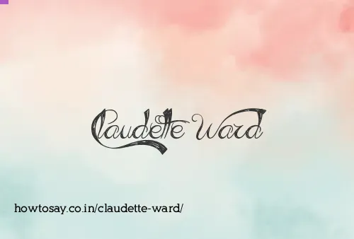 Claudette Ward