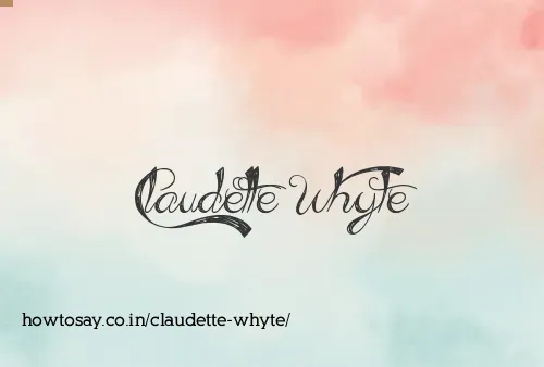 Claudette Whyte
