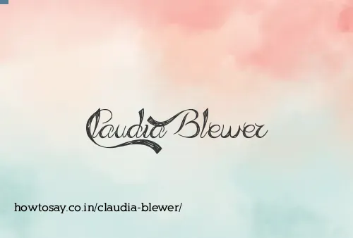Claudia Blewer