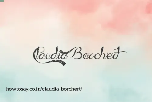 Claudia Borchert
