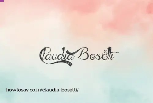 Claudia Bosetti