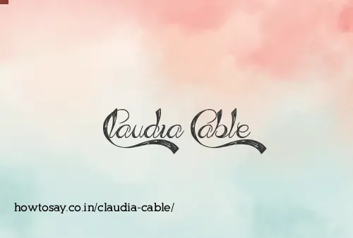 Claudia Cable