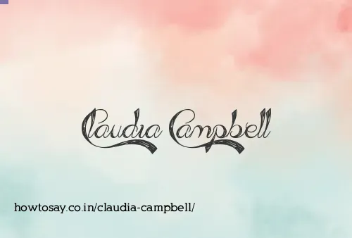 Claudia Campbell