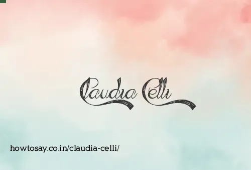 Claudia Celli