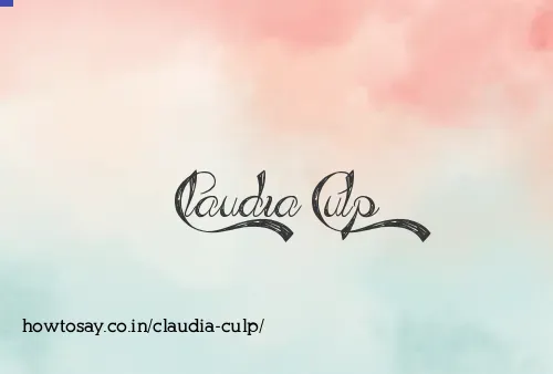 Claudia Culp