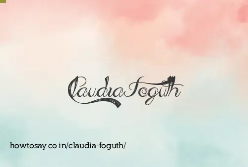 Claudia Foguth