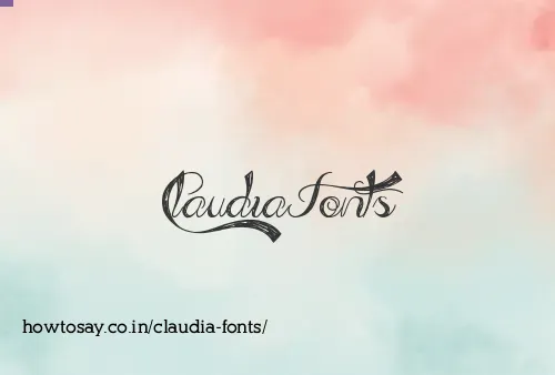 Claudia Fonts