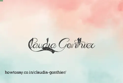 Claudia Gonthier