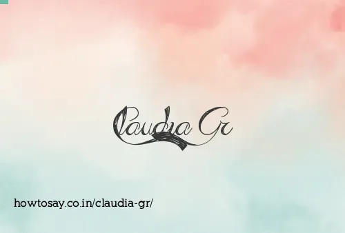 Claudia Gr