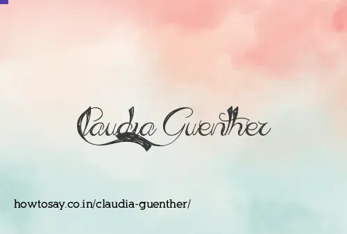 Claudia Guenther