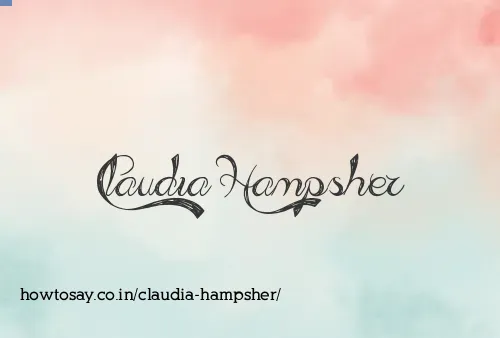 Claudia Hampsher