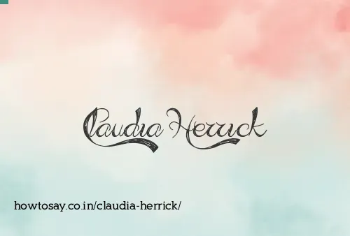 Claudia Herrick