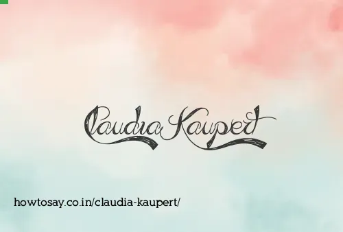 Claudia Kaupert