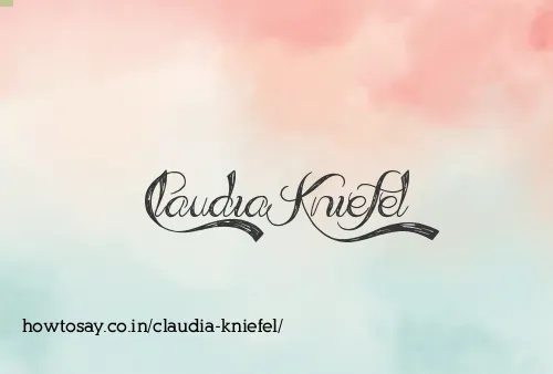 Claudia Kniefel