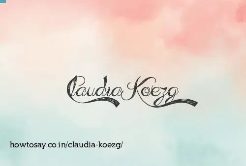 Claudia Koezg