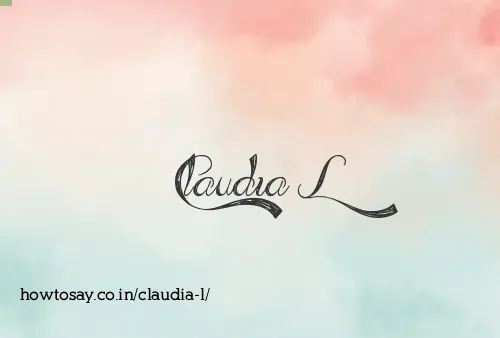 Claudia L