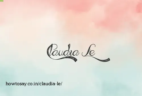 Claudia Le