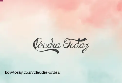 Claudia Ordaz