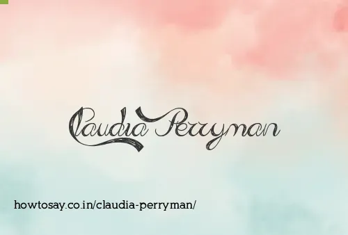 Claudia Perryman