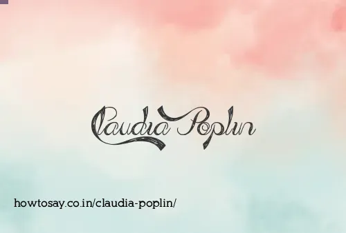 Claudia Poplin