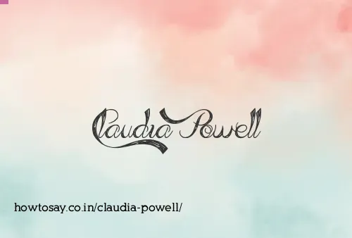 Claudia Powell