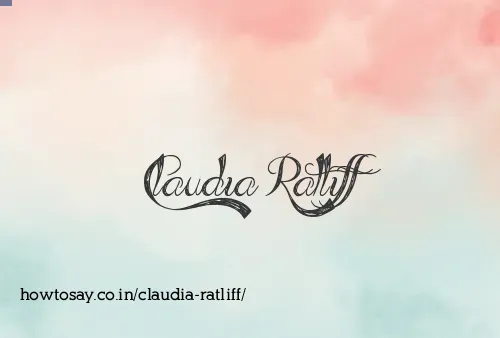 Claudia Ratliff
