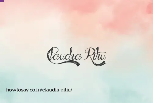 Claudia Ritiu