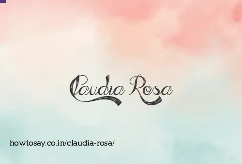 Claudia Rosa