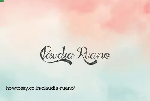 Claudia Ruano