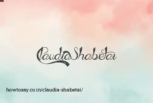 Claudia Shabetai