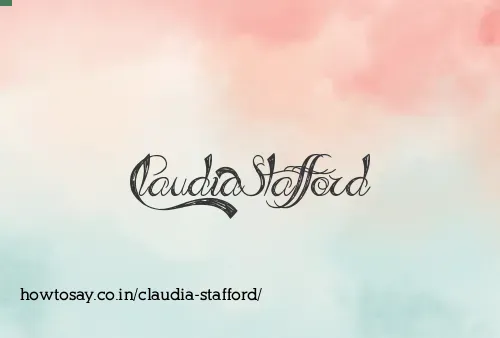 Claudia Stafford
