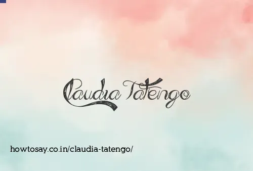 Claudia Tatengo