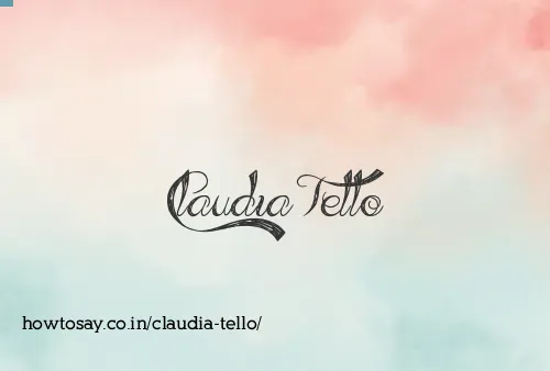 Claudia Tello