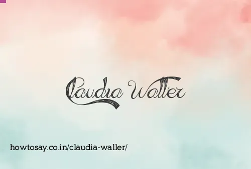 Claudia Waller