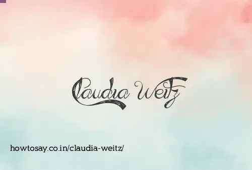 Claudia Weitz