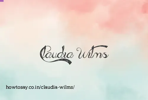 Claudia Wilms