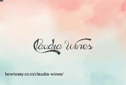 Claudia Wines