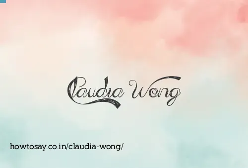 Claudia Wong