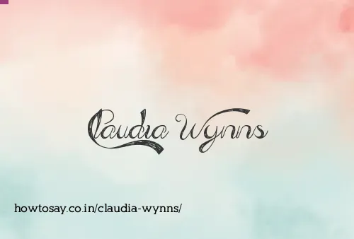 Claudia Wynns