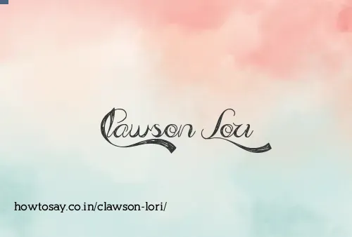 Clawson Lori