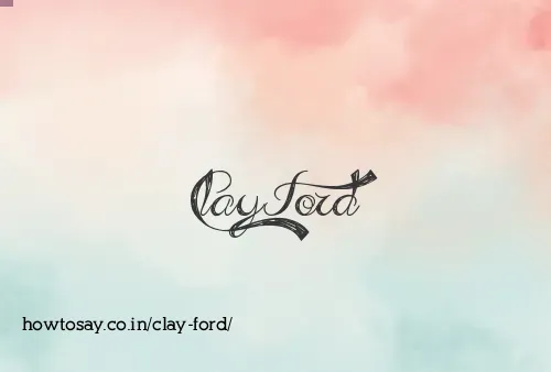 Clay Ford