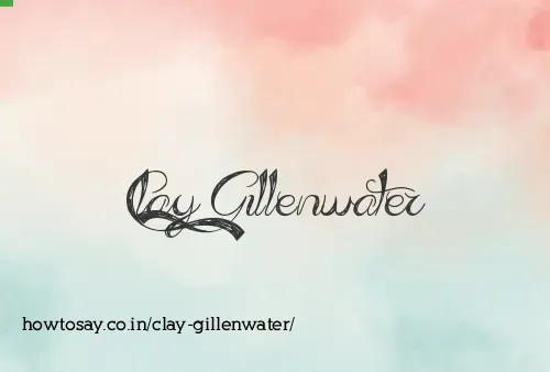 Clay Gillenwater