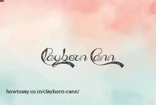 Clayborn Cann